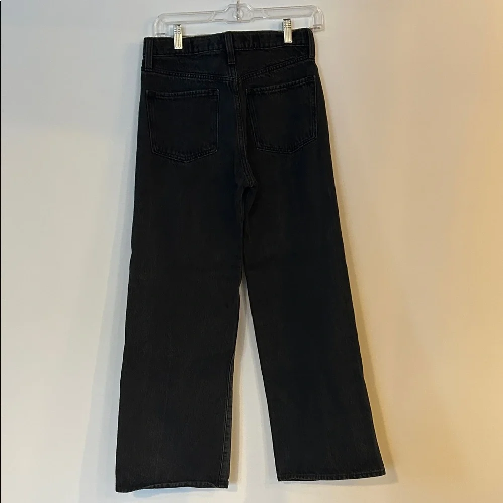 Old Navy Kids Two-Tone Black & Gray High-Rise Baggy Wide Leg Jeans - Girls 16